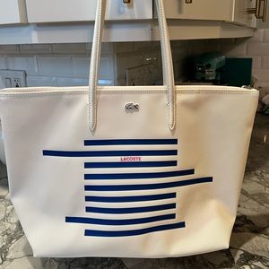 Lacoste White Tote